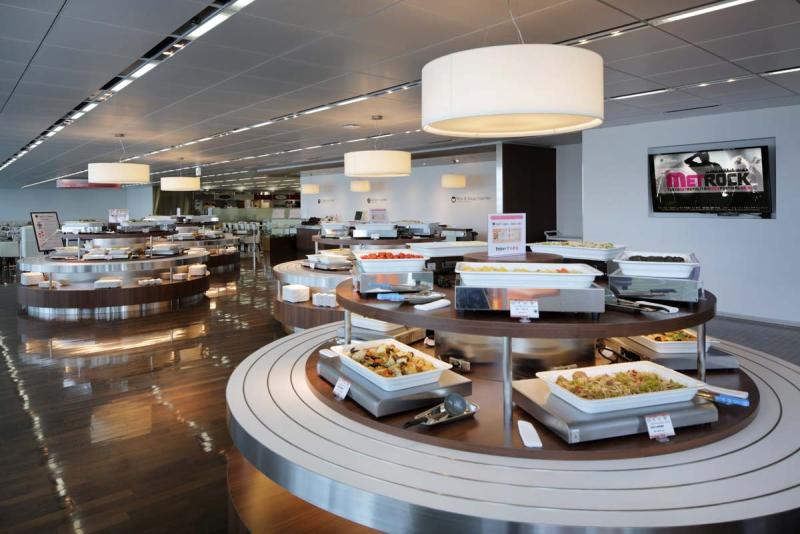 ソニー本社社員食堂 『ビュッフェアイランド』『リラックスゾーン』