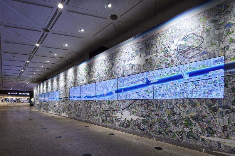 TOKYO SKYTREE® 4th floor (ticket counter, SKYTREE® ARCHIVES, Sumidagawa digital picture scroll)