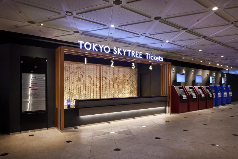 東京スカイツリー® 4階フロア（チケットカウンター、SKYTREE® ARCHIVES、隅田川デジタル絵巻)
