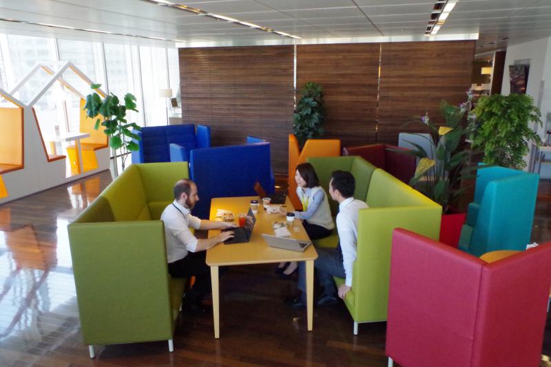 Sony Head Office Employee Cafeteria "Buffet Island" "Relax Zone"