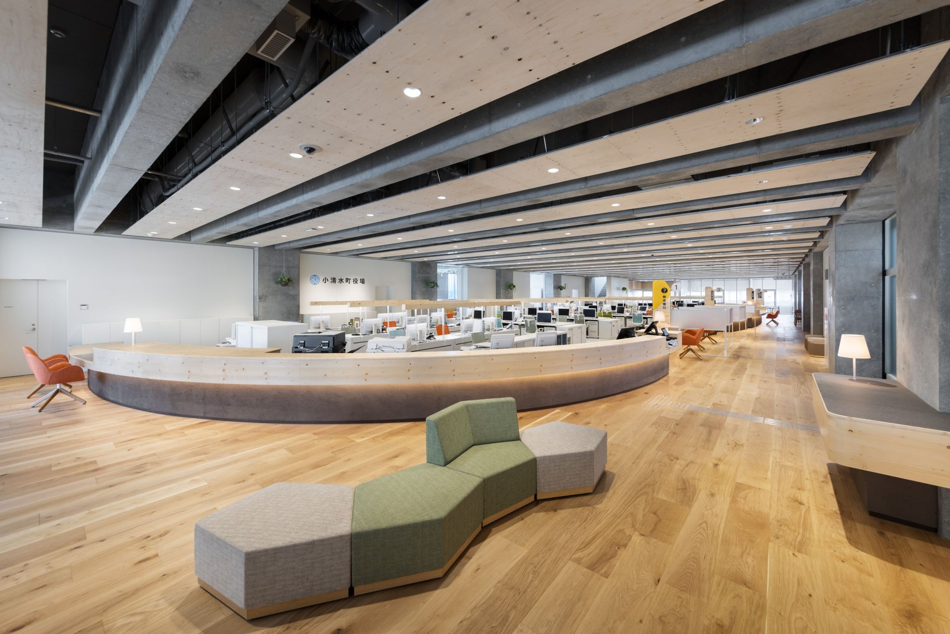 小清水町防災拠点型複合庁舎「ワタシノ」