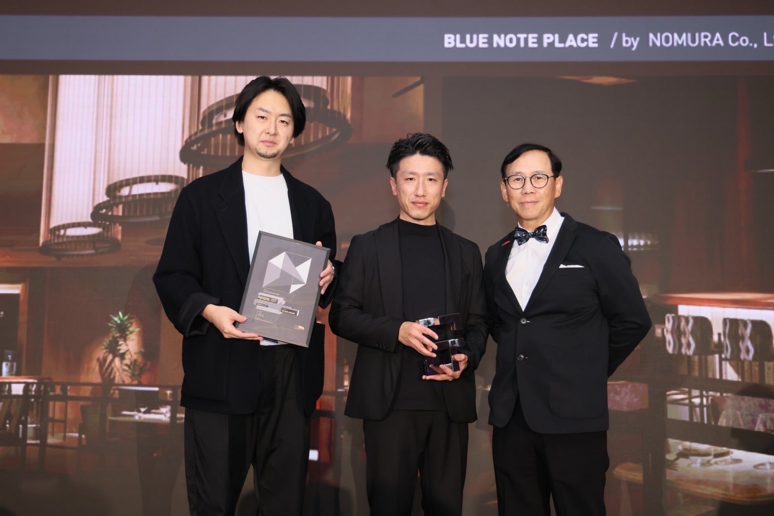 Left: Hayato Takahashi (AND), middle: Takuya Uehara (AND) at the award ceremony held in Hong Kong on Thursday, December 14, 2023