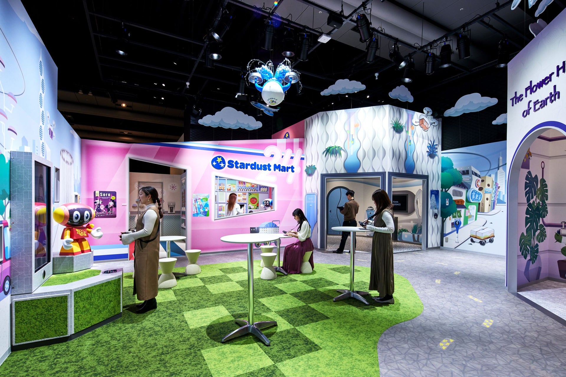National Museum of Emerging Science and Innovation (Miraikan) Permanent displays: "Hello! Robot," "Nanairo Quest - A Story of the Future Living with Robots," "Nobel Q"