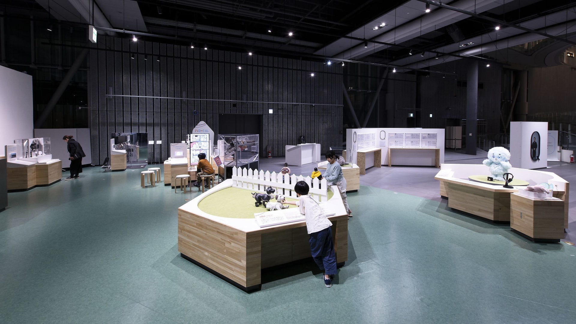 National Museum of Emerging Science and Innovation (Miraikan) Permanent displays: "Hello! Robot," "Nanairo Quest - A Story of the Future Living with Robots," "Nobel Q"