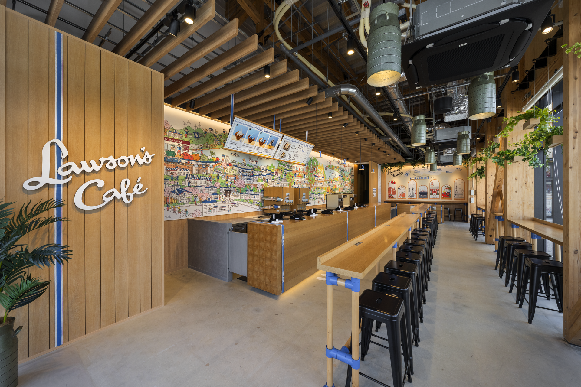 2025 World Expo, Japan Lawson Osaka Kansai Expo Store, Lawson Cafe Osaka Kansai Expo Store 3